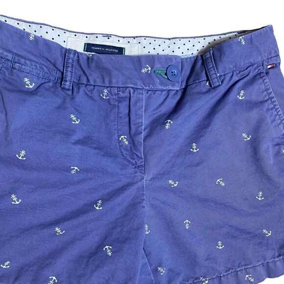 Tommy Hilfiger anchor print Shorts Size 10 - Picture 1 of 5